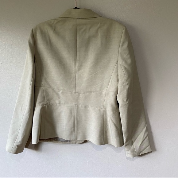 Black Label by Evan Picone Tan Blazer Size 14 - Picture 4 of 6